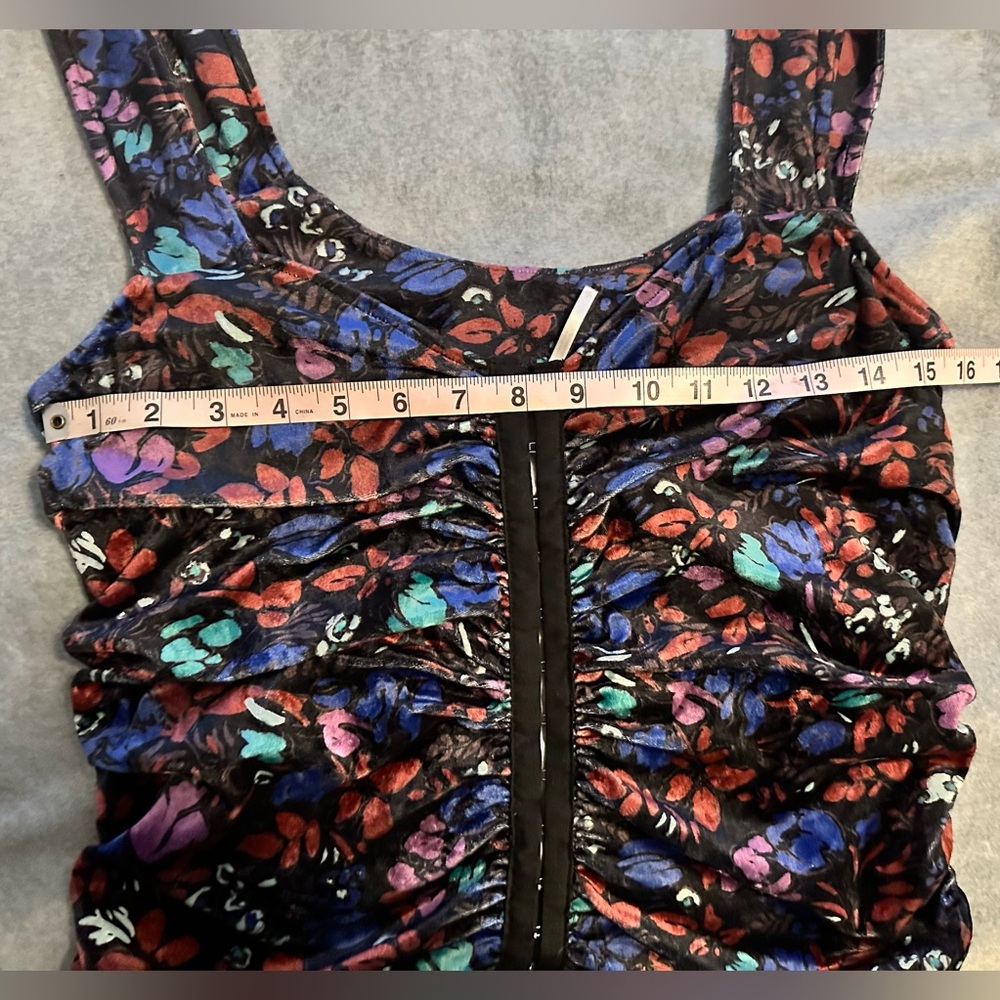 Free People velvet corset top black size L - Picture 3 of 6